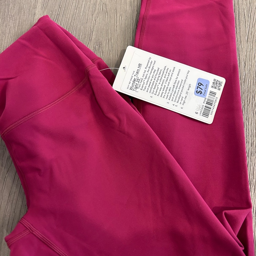Lululemon wunder train HR Leggings 25”